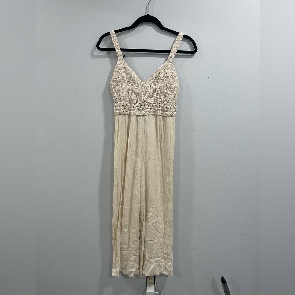 Cream jump suit